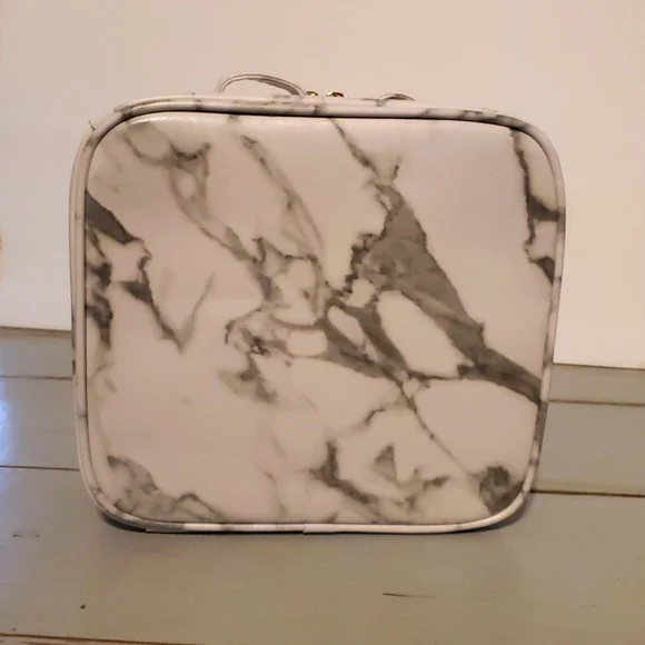 Grey Marble Travel Organizer Case. Cosmetics/Jewelry/Phone/Headphones. Brand New - Picture 2 of 12